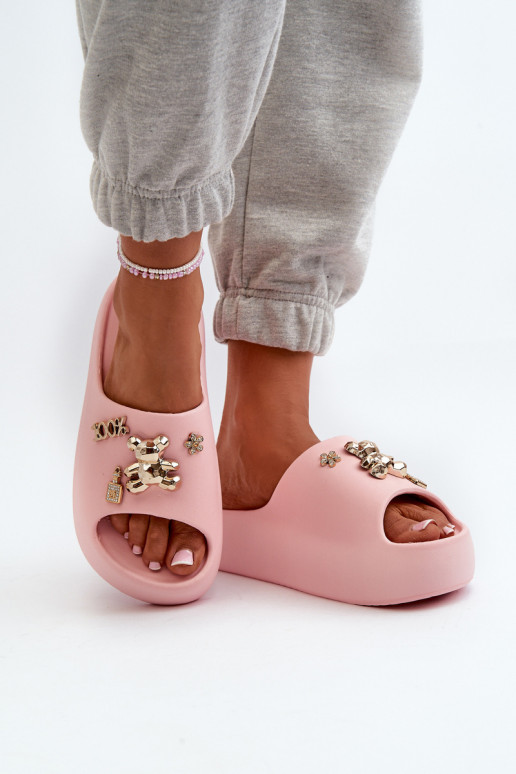 Chaussons femme Lengwa Chaussons légers avec de beaux détails de couleur rose Orchia Chaussons femme Lengwa Chaussons légers avec de beaux détails de couleur rose Orchia