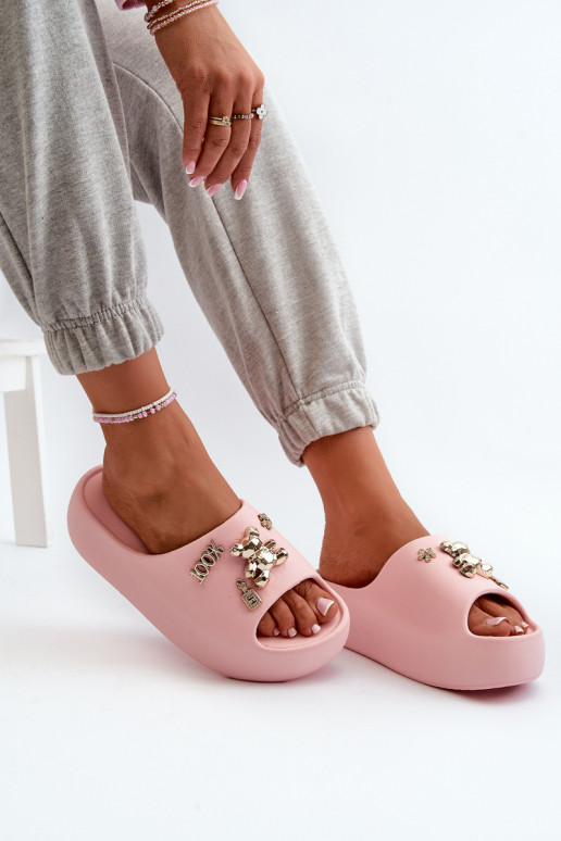 Chaussons femme Lengwa Chaussons légers avec de beaux détails de couleur rose Orchia Chaussons femme Lengwa Chaussons légers avec de beaux détails de couleur rose Orchia
