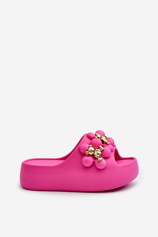 Damespantoffels Lichte pantoffels met mooie details en een massieve zool in roze Bremavia Damespantoffels Lichte pantoffels met mooie details en een massieve zool in roze Bremavia