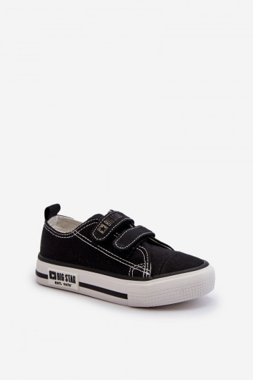 Vrijetijdsschoenen voor kinderen met zelfklevende sluitingen Big Star LL374015 zwarte kleur