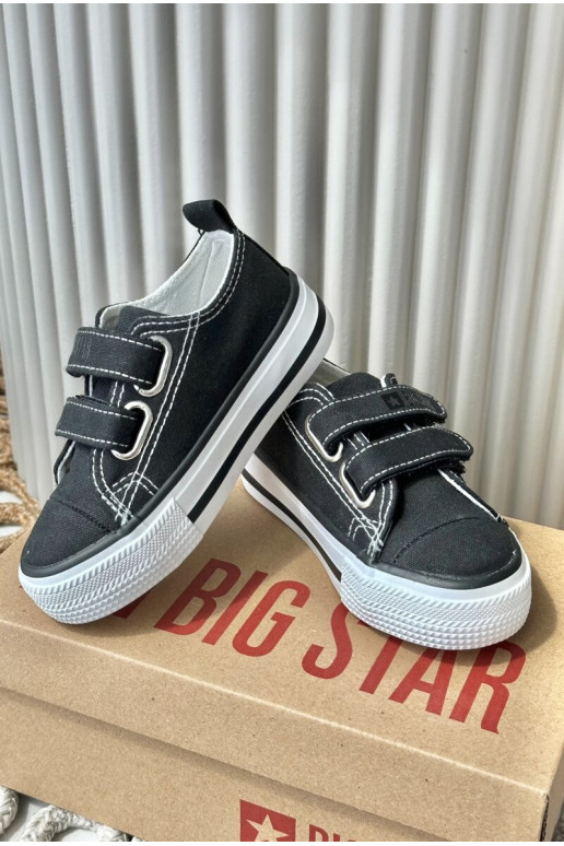 Chaussures de loisirs enfant avec attaches adhésives Big Star LL374015 couleur noir