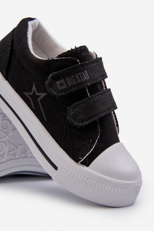 Kinder-Freizeitschuhe mit Klebeverschlüssen Big Star NN374111 schwarze Farbe Kinder-Freizeitschuhe mit Klebeverschlüssen Big Star NN374111 schwarze Farbe