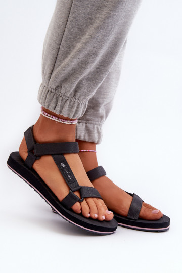 Sandales style sport pour femmes 4FRSS24FSANF054-23S couleur gris 2