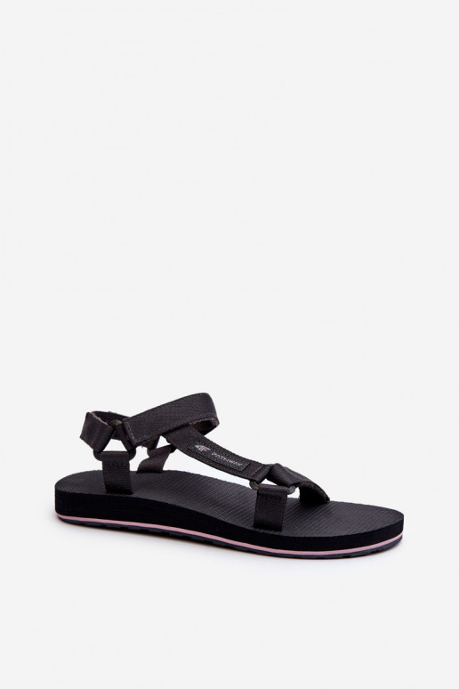 Sportliche Damensandalen 4FRSS24FSANF054-23S in grauer Farbe Sportliche Damensandalen 4FRSS24FSANF054-23S in grauer Farbe