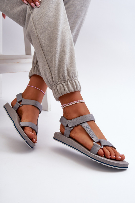 Sandales style sport pour femmes 4FRSS24FSANF054-20S couleur gris