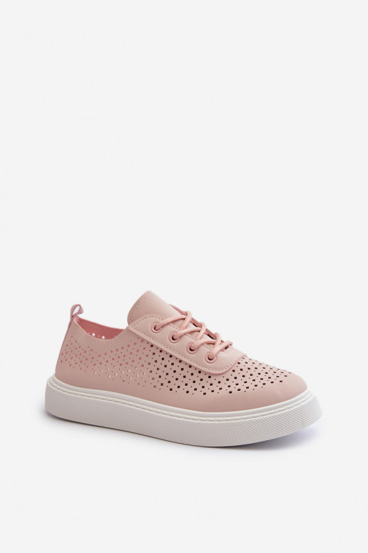 avec des éléments ajourés chaussures de loisirs modèle baskets chaussures à plateforme couleur rose Tanvi avec des éléments ajourés chaussures de loisirs modèle baskets chaussures à plateforme couleur rose Tanvi
