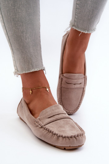 mocassins pour femmes Z en éco-daim ivoire Rerceria 2