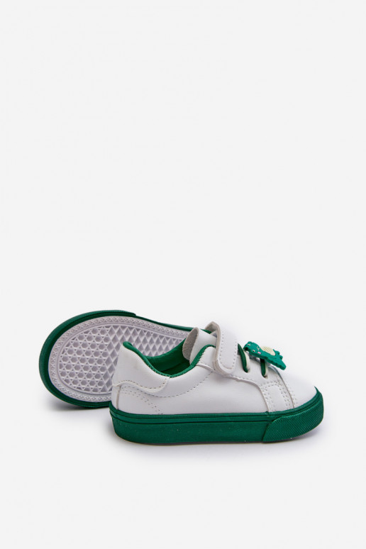 Baskets enfants chaussures de loisirs Z Przypinku couleur blanc-vert Pennyn Baskets enfants chaussures de loisirs Z Przypinku couleur blanc-vert Pennyn