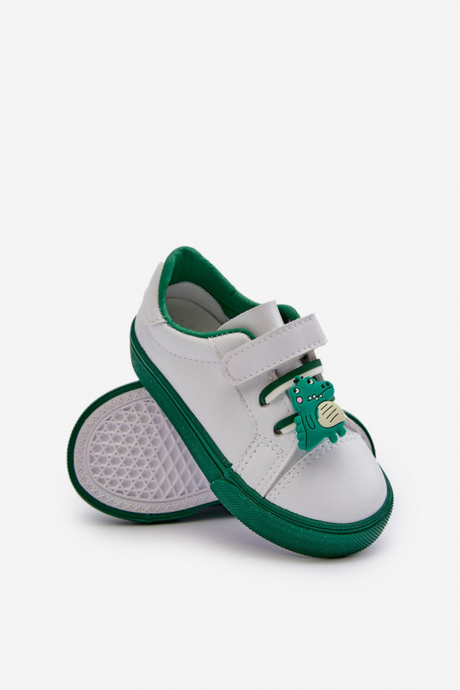 Baskets enfants chaussures de loisirs Z Przypinku couleur blanc-vert Pennyn Baskets enfants chaussures de loisirs Z Przypinku couleur blanc-vert Pennyn