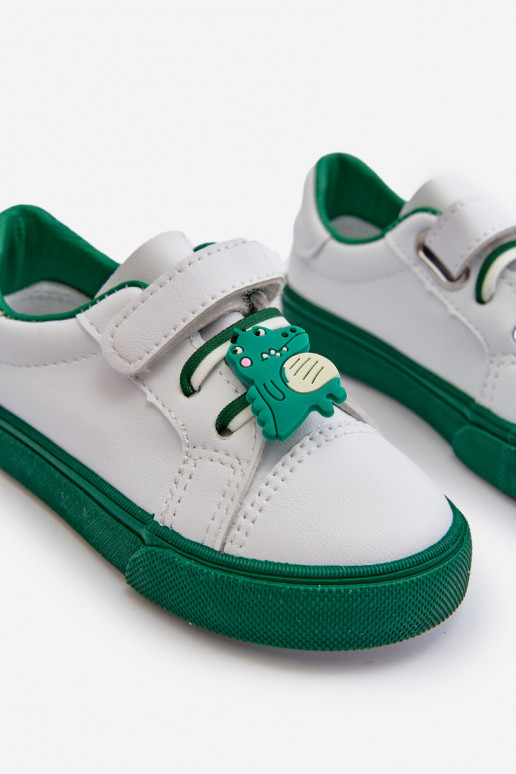 Baskets enfants chaussures de loisirs Z Przypinku couleur blanc-vert Pennyn Baskets enfants chaussures de loisirs Z Przypinku couleur blanc-vert Pennyn