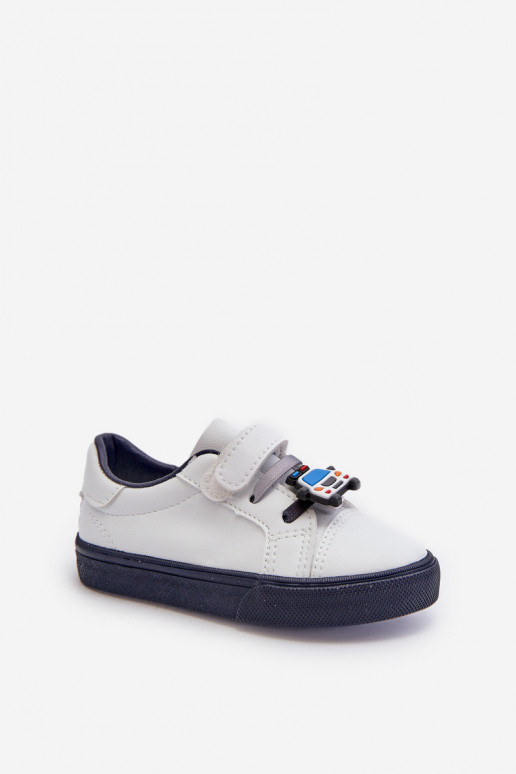 Baskets enfants chaussures de loisirs Z Przypinku couleur blanc-bleu foncé Pennyn Baskets enfants chaussures de loisirs Z Przypinku couleur blanc-bleu foncé Pennyn