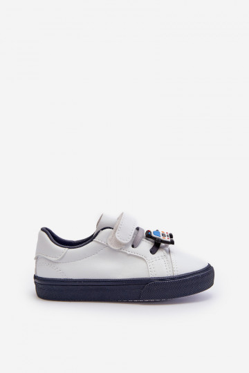 Baskets enfants chaussures de loisirs Z Przypinku couleur blanc-bleu foncé Pennyn 2