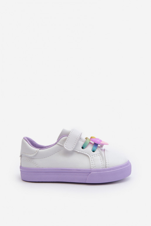 Baskets enfant chaussures de loisirs Z Przypinku couleur Blanc-Violet Pennyn Baskets enfant chaussures de loisirs Z Przypinku couleur Blanc-Violet Pennyn