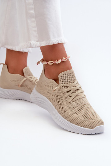 Damessportschoenen van een resistent model beige kleur Jagelia