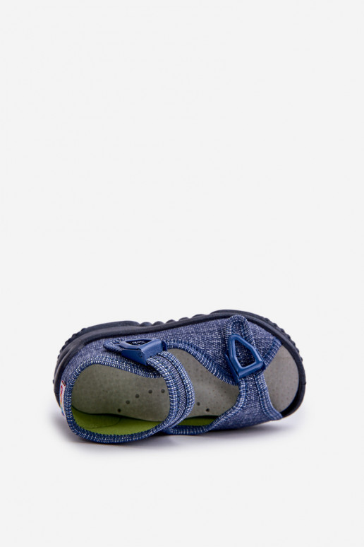 Hausschuhe Sandalen Kinder NEL 310-06 GOKIDS dunkelblaue Farbe Hausschuhe Sandalen Kinder NEL 310-06 GOKIDS dunkelblaue Farbe