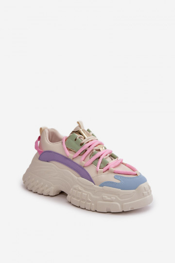Baskets modèle chaussures femme avec semelles massives à la mode en différentes couleurs Nevela 2