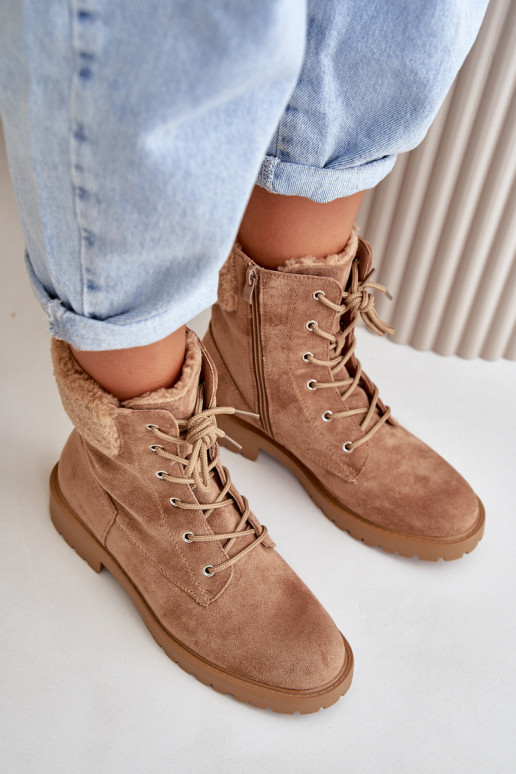 Bottines de travail chauffantes pour femmes To the Castle couleur marron Mivael