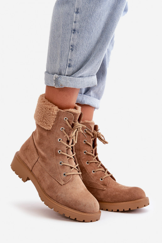 Bottines de travail chauffantes pour femmes To the Castle couleur marron Mivael