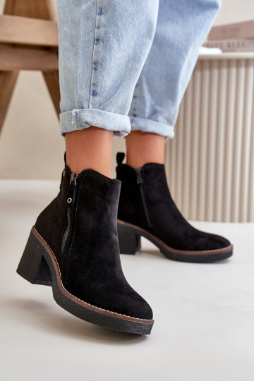 Beheizte Damenstiefel Z aus Öko-Wildleder in der Farbe Velarilla