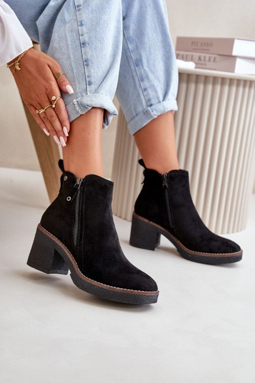 Bottes chauffantes pour femmes Z en éco-daim couleur noire Velarilla Bottes chauffantes pour femmes Z en éco-daim couleur noire Velarilla