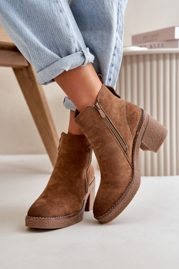 Bottes chauffantes pour femmes Z en éco-daim couleur marron Velarilla 2