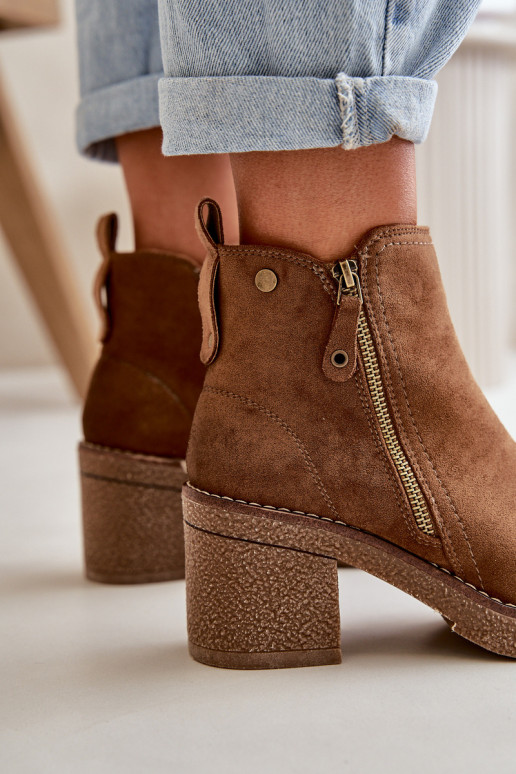 Bottes chauffantes pour femmes Z en éco-daim couleur marron Velarilla Bottes chauffantes pour femmes Z en éco-daim couleur marron Velarilla