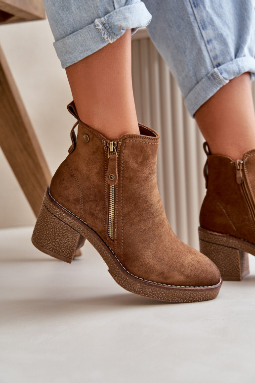 Bottes chauffantes pour femmes Z en éco-daim couleur marron Velarilla Bottes chauffantes pour femmes Z en éco-daim couleur marron Velarilla