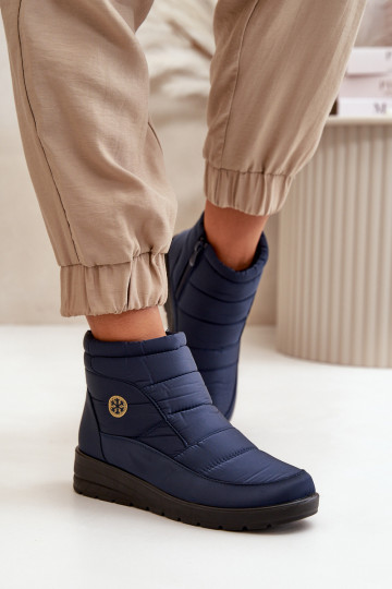 Bottes de neige Féminin réchauffer bleu foncé Helis 2