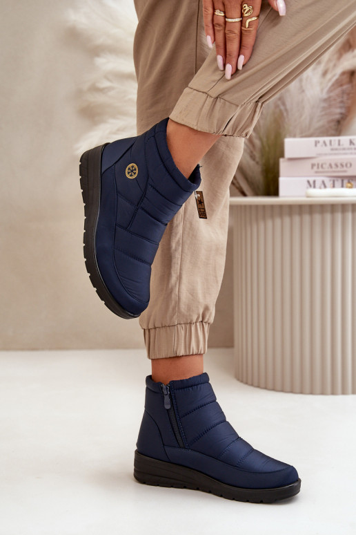 Bottes de neige Féminin réchauffer bleu foncé Helis Bottes de neige Féminin réchauffer bleu foncé Helis
