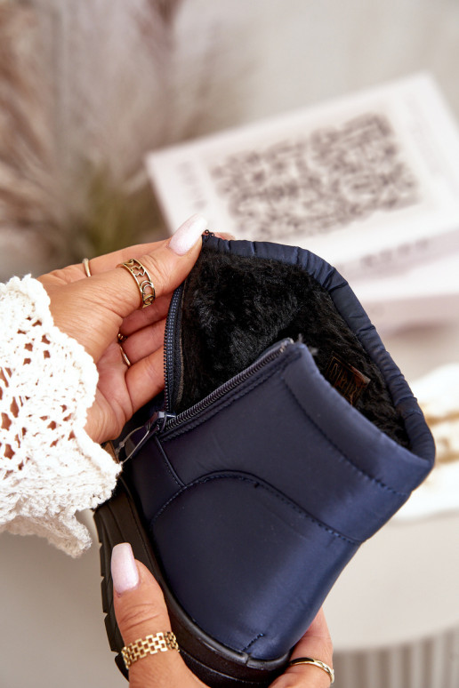 Schneestiefel Damen warm dunkelblau Helis Schneestiefel Damen warm dunkelblau Helis