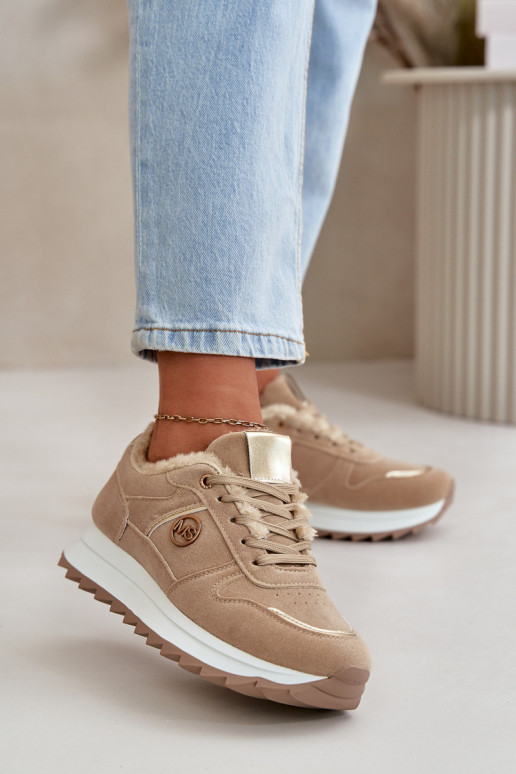 baskets Féminin réchauffer avec de la fourrure à l intérieur avec une plateforme couleur kaki Lerisas baskets Féminin réchauffer avec de la fourrure à l intérieur avec une plateforme couleur kaki Lerisas