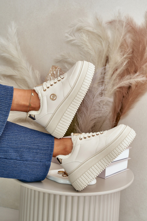 Sneakers Modell Schuhe Sportschuhe Damen erwärmt mit modischen massiven Sohlen beige Ardiela Sneakers Modell Schuhe Sportschuhe Damen erwärmt mit modischen massiven Sohlen beige Ardiela