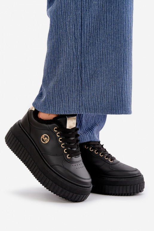 Sneakers Modell Schuhe Sportschuhe Damen erwärmt mit modischen massiven Sohlen schwarz Farbe Ardiela Sneakers Modell Schuhe Sportschuhe Damen erwärmt mit modischen massiven Sohlen schwarz Farbe Ardiela