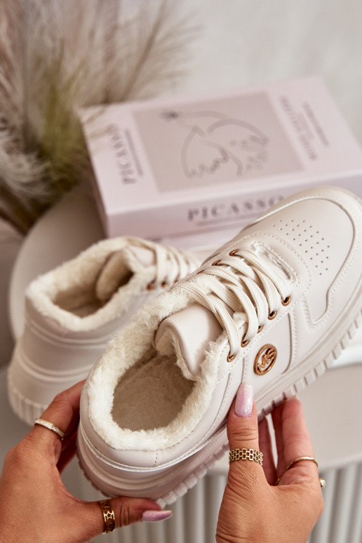 Turnschuhe Modell Schuhe Sportschuhe Damen warm mit modischen massiven Sohlen beige Verissha Turnschuhe Modell Schuhe Sportschuhe Damen warm mit modischen massiven Sohlen beige Verissha