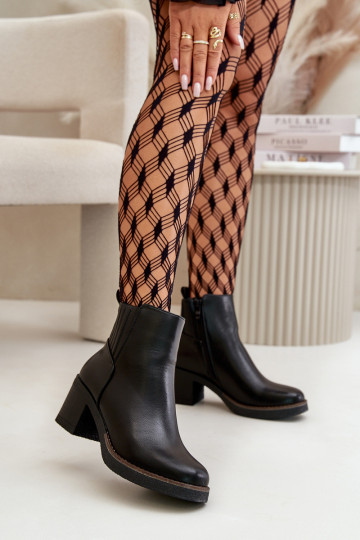 réchauffer Bottes pour femmes Eko Peau couleur noire Irittes