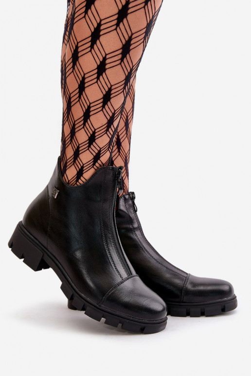 réchauffer Bottes pour femmes en cuir écologique couleur noire Verietta réchauffer Bottes pour femmes en cuir écologique couleur noire Verietta