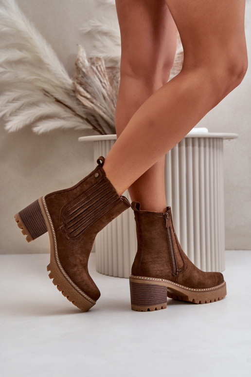 Bottes pour femmes Z en daim écologiqueu réchauffer marron foncé Nevitas Bottes pour femmes Z en daim écologiqueu réchauffer marron foncé Nevitas