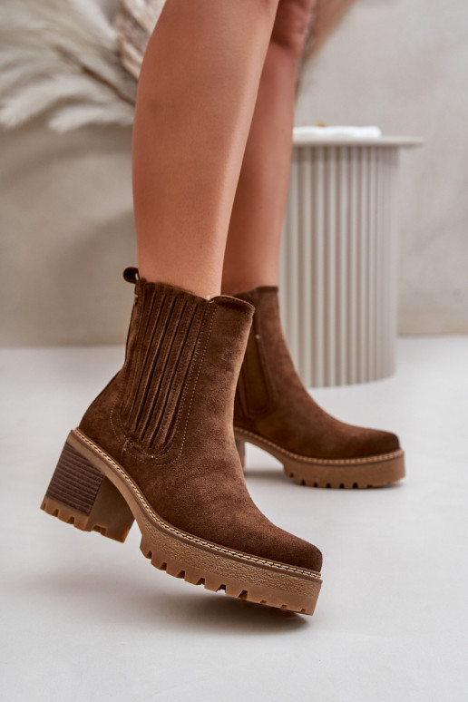 Bottes pour femmes Z en daim écologiqueu réchauffer marron foncé Nevitas Bottes pour femmes Z en daim écologiqueu réchauffer marron foncé Nevitas