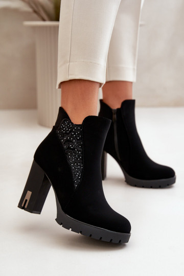 réchauffer Bottes pour femmes Dans un poste élevé Z Haftem couleur noire Verissae