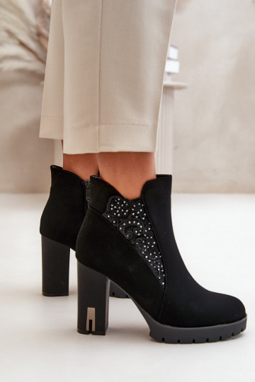 réchauffer Bottes pour femmes Dans un poste élevé Z Haftem couleur noire Verissae 2