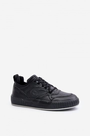 Chaussures modèle baskets pour hommes en cuir écologique Big Star OO174004 couleur noire