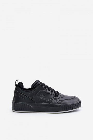 Chaussures modèle baskets pour hommes en cuir écologique Big Star OO174004 couleur noire 2