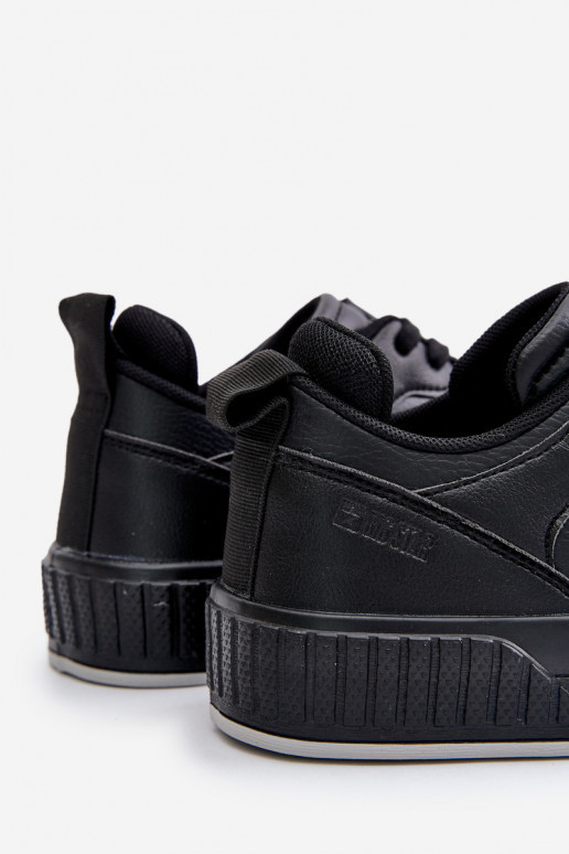 Chaussures modèle baskets pour hommes en cuir écologique Big Star OO174004 couleur noire Chaussures modèle baskets pour hommes en cuir écologique Big Star OO174004 couleur noire