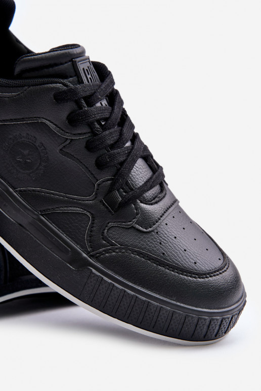 Sneakers Stilvollllschuhe für Männer aus Öko-Leder Big Star OO174004 schZuarze Farbe Sneakers Stilvollllschuhe für Männer aus Öko-Leder Big Star OO174004 schZuarze Farbe