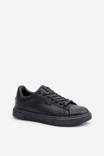 lässige Schuhe Sneakers Stilvollllschuhe für Männer aus Öko-Leder Big Star OO174117 schZuarze Farbe