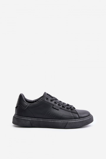 chaussures décontractées Chaussures modèle baskets pour hommes en cuir écologique Big Star OO174117 couleur noire 2