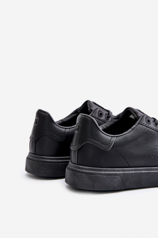 chaussures décontractées Chaussures modèle baskets pour hommes en cuir écologique Big Star OO174117 couleur noire chaussures décontractées Chaussures modèle baskets pour hommes en cuir écologique Big Star OO174117 couleur noire