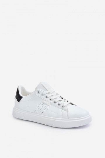 chaussures décontractées Chaussures modèle baskets pour hommes en cuir écologique Big Star OO174115 couleur blanche