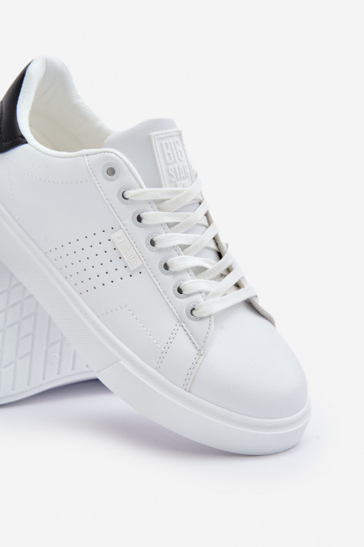 lässige Schuhe Sneakers Stilvollllschuhe für Männer aus Öko-Leder Big Star OO174115 Zueiße Farbe