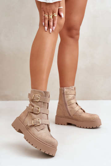 réchauffer Bottes pour femmes Avec décoration beige Ciascia 2